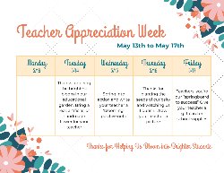 Teacher Appreciation Week Flyer